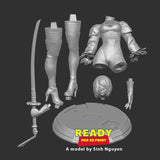 MN047 - Games character design, 2B from Automata , 3d stl print files