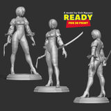 MN047 - Games character design, 2B from Automata , 3d stl print files