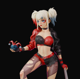 R175 -  NSFW DC comic character 3d design model, harley quinn cartun style, 3d stl file dropbox instant download