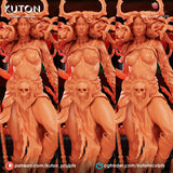 R117 - Female character design, Vexoria statue design, 3d stl file instant download