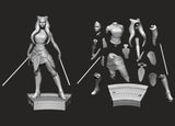 S009 - NSFW Movie character design, The Starwars Ahsoka Tano, STL 3D Model design Print download files