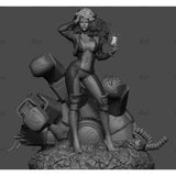 B053 - Comic Character design, The Marvel Studio heroes Rogue, STL 3D Model design download Printable files