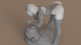 MN093 - Games female character, Automata 2B, 3d stl file instand download