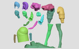 MN093 - Games female character, Automata 2B, 3d stl file instand download