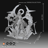 TU086 - Female Character design,Herrscher of Thunder Raiden Mei ,3d STL resin print download files