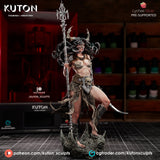 R117 - Female character design, Vexoria statue design, 3d stl file instant download