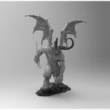E648 - Games character design, The Blind assasin illidan statue, STL 3D model design print download files