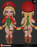 B204 - Games character design, The SF character cammy chibi Version, 3d stl model design download link dropbox