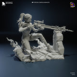 TU047 - Games character design, Caitlyn - Arcane , 3D Printer Files, 3d STL resin print download files