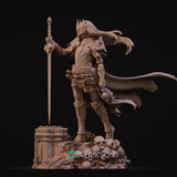 TU120 - Female Character design,Laenith The Death Domain Cleric,3d STL resin print download files