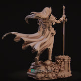 TU120 - Female Character design,Laenith The Death Domain Cleric,3d STL resin print download files