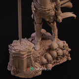 TU120 - Female Character design,Laenith The Death Domain Cleric,3d STL resin print download files