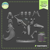 TU107 - Female Character design,Pokemon - Cynthia (Lopunny),3d STL resin print download files