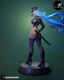TU119 - Female Character design, Esdeath (SKIN),3d STL resin print download files