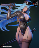 TU119 - Female Character design, Esdeath (SKIN),3d STL resin print download files