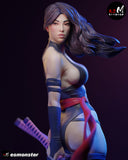 TU076 - female Character design,Psylocke from marvel,3d STL resin print download files