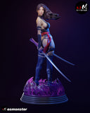 TU076 - female Character design,Psylocke from marvel,3d STL resin print download files