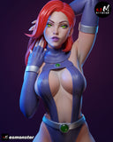 TU117 - Female Character design, Starfire,3d STL resin print download files