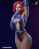 TU117 - Female Character design, Starfire,3d STL resin print download files