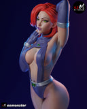 TU117 - Female Character design, Starfire,3d STL resin print download files