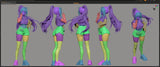 TU111 - Female Character design,Moran Off Duty Queen - Nikke,3d STL resin print download files