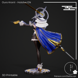 TU083 - Female Character design,Ouro Kronii - Hololive,3d STL resin print download files