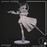 TU083 - Female Character design,Ouro Kronii - Hololive,3d STL resin print download files