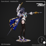 TU083 - Female Character design,Ouro Kronii - Hololive,3d STL resin print download files