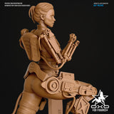 TU100 - Female Character design,Verdun Edge Of Tomorrow,3d STL resin print download files