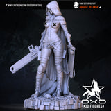 R152 - Legendary female character design, Figures_War_Sister_Repent, 3d stl instant download files