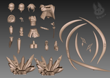 TU059 - Female Character design,Koseki Bijou,3d STL resin print download files