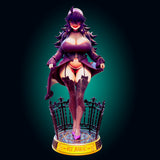 MEI111 - NSFW Anime character design, Hex Maniac Ultra Thicc Pokemon Trainer, 3d Print stl files
