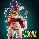 N043 - Cartoon character design, Loona Halloween nsfw design, 3d stl instant download files