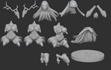 MN097 - Games female character design, Bloodborne, the vicar amelia, 3d stl instant download files