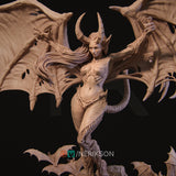 MN064 - Female character design, Rylana the Succubus, 3d stl print files