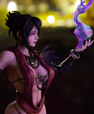 MN084 - NSFW female character design, Morrigan Dragon Age Super Sexy, 3d stl print files