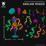 TU038 - Anime character design, sailormoon, 3D Printer Files, 3d STL resin print download files