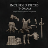 TU120 - Female Character design,Laenith The Death Domain Cleric,3d STL resin print download files