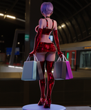 TU101 - NSFW Female Character design,Trunks Girl,3d STL resin print download files