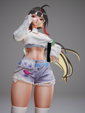 TU111 - Female Character design,Moran Off Duty Queen - Nikke,3d STL resin print download files