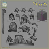 MN072 - Games character design, The Velouria from fire emblem, 3d stl print files