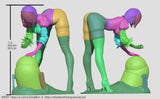 MN093 - Games female character, Automata 2B, 3d stl file instand download