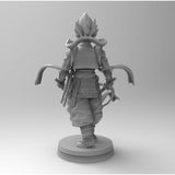D019 - Anime character design, The Double Katana Samurai Gogete, STL 3D model design printable download files