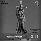 F475 - Legendary design, Hot Necromancer Boneflesh, Female Character design STL 3D model design print download files