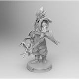 D019 - Anime character design, The Double Katana Samurai Gogete, STL 3D model design printable download files