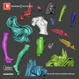 MEI103 - NSFW comic character design, Gamora, 3d stl print files