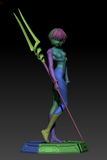 TU040 - Anime character design, Rei Ayanami - Neon Genesis Evangelion, 3D Printer Files, 3d STL resin print download files