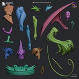 TU081 - Female Character design,Megaera - Hades,3d STL resin print download files