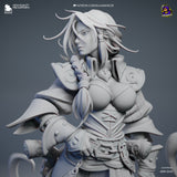 TU049 - Games character design, Miss Fortune – League of Legends , 3D Printer Files, 3d STL resin print download files
