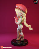 B204 - Games character design, The SF character cammy chibi Version, 3d stl model design download link dropbox